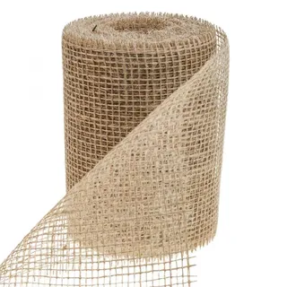 Tischläufer Jute Juteband Natur Tischband Boho für Floristik und Deko B15cm L10m