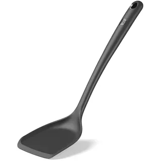 Hoffmann Premium Silikon Pfannenschaufel mit Edelstahlkern, 35 cm Länge, spülmaschinenfest, Kratzfest, Ergonomischer Griff, Lebensmittelecht,Küchenhelfer,Pfannenwender