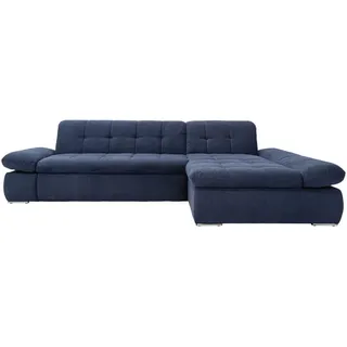 Mid.you Ecksofa, Dunkelblau, Metall, Uni, 3-Sitzer, L-Form, 300x172 cm, Made in EU, FSC Mix, Rücken echt, Wohnzimmer, Sofas & Couches, Wohnlandschaften, Ecksofas