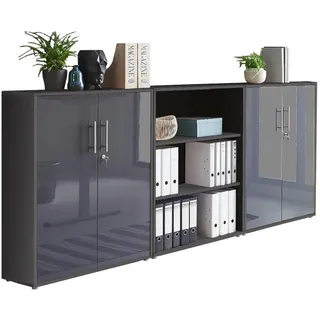 moebel-dich-auf TABOR 9 Aktenschrank 4,0 x 0,4 x 1,8 grau