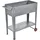 Hochbeet Metall 75 x 35 x 80 cm Silber