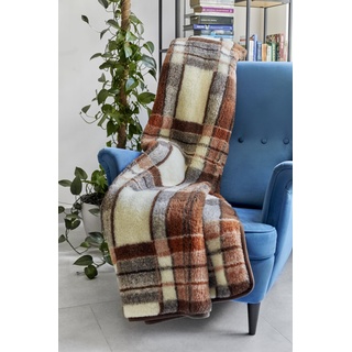 Merino Wool, Luxus-Decke, reine Merinowolle, 160 cm x 200 cm