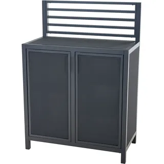 Siena Garden Gartentisch 45 x 86,5 x 122 cm Dunkelgrau