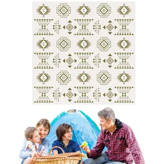 JINGAN Picknickmatten, Picknickdecken, Schnell trocknende wasserdichte Familienmatte, Outdoor-Decke, Campingausrüstung, Strandmatte für Camping, Park, Spielplatz, Reisen, Wandern