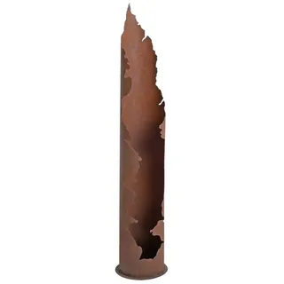 ESTEXO Dekosäule Pflanzsäule Edelrost 150 cm Rostsäule Gartendeko Rost Säule Garten braun|rot 30 cm x 150 cm x 30 cm