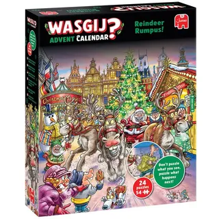 JUMBO Spiele Wasgij Adventskalender Rentier-Raserei! 2023