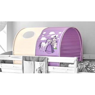 Betttunnel TICAA Spieltunnel Gr. B/H/L: 89 cm x 75 cm x 100 cm, lila (helllila) Kinder Betttunnel Bett-Zubehör Zubehör für Kinderbetten Spieltunnel