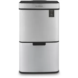 Les Collectors Sensormülleimer N°1010 64 l Silber