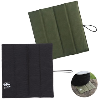 2er Set Sitzkissen Outdoor Faltbar Schutz Vor KäLte NäSseschmutz Outdoor Sitzkissen FüR Garten Camping Picknick Hiking Am Meer Hunting(Schwarz, GrüN)