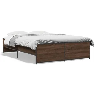 vidaXL Bettgestell 120 x 200 cm Braun
