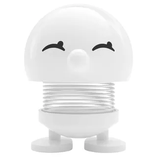 Hoptimist Bimble Wackelfigur & Glücksbringer, Skandinavische Deko Figuren für Wohnzimmer, Schreibtisch, Büro, Bürodeko & Lustige Kleine Geschenke, 4,5 x 5,8 x 6,6 cm, Small, Weiß