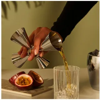Alessi - The Tending Box Quadri Combo Messbecher, Edelstahl