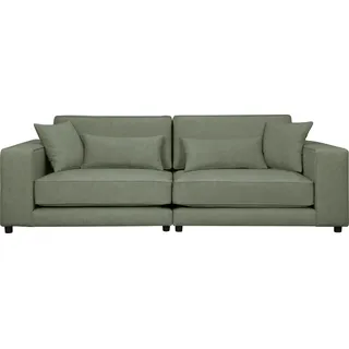 3-Sitzer OTTO PRODUCTS "Grenette" Sofas Gr. B/H/T: 244 cm x 77 cm x 100 cm, Samtoptik recycelt, grün 3-Sitzer Sofas Modulsofa, im Baumwoll-Leinenmix oder aus recycelten Stoffen