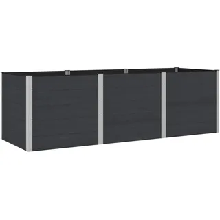 vidaXL Hochbeet 300 x 100 x 91 cm Schwarz
