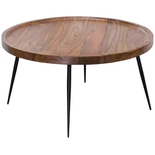 Wohnling Couchtisch WL5.678 Sheesham Massivholz 75 x 75 cm