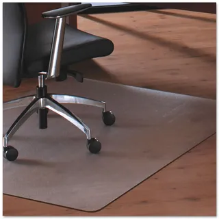 Floortex Bodenschutzmatte | Bürostuhlunterlage "megamat" | 115 x 134 cm | aus Original-Floortex-Polycarbonat | transparent | rechteckig | TÜV zertifiziert | für harte Böden und alle Teppiche