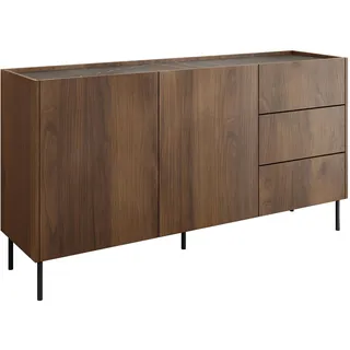 Mirjan24 Tewos K160 160 x 78 x 37 cm Nussbaum / Schwarz