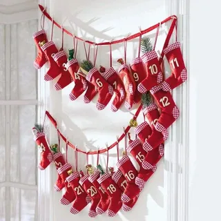 standART 42 Adventskalender Red Socks zum selber befüllen