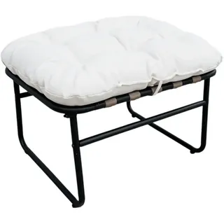 Mobili Rebecca Fußhocker 45 x 63 x 47 cm Weiß/Modern