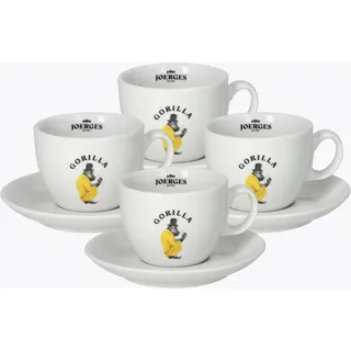 Gorilla Cappuccino Tassen 4er Set
