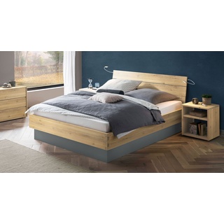 Bettkasten-Bett 180x200 cm aus massiver Wildeiche - Larus