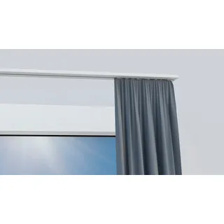 INDEKO Gardinenschiene Wendeschiene 1-läufig Ø 0 mm 290 cm Weiß