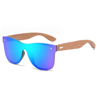 Juoungle Sonnenbrille Retro Sonnenbrille Schutz Quadrat Shades für Herren und Damen blau