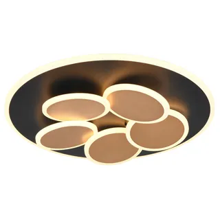 Trio Mandala 1 35 Watt Metall Schwarz matt/goldfarbig