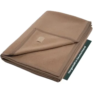 Ritter Decken Cashmera Kaschmirdecke 150 x 200 cm - Kamel - Hochwertige Wolldecke aus Kaschmir - Warme & Luxuriöse Wolldecke - Made in Germany