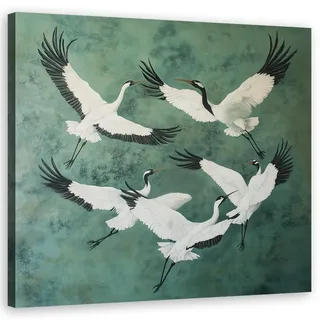 Feeby Vögel Tiere Leinwand 30x30 cm