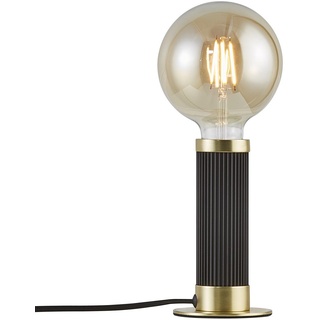 Nordlux GALLOWAY Tischlampe schwarz, Messing E27 mit Kabelschalter 10x10x17,5cm