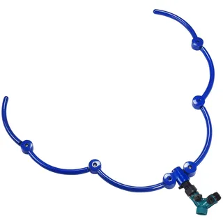 ZZM 360° Baumwassersystem Baumbewässerungsring Kreis Sprinkler und Bewässerungssystem Gezieltes Wasser mit Y-Schlauchverteiler für neue Bäume im Freien Pflanzen Hochbeete Sträucher (groß)