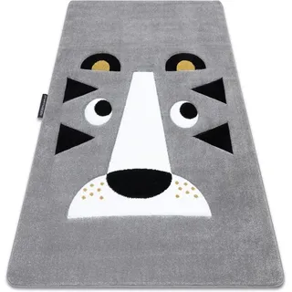 Kinderteppich Petit Lion Löwe Grau Grey 160x220 Cm