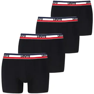 Levi's LEVIS MEN REPEAT SPW LOGO BOXER BRIEF Navy / Grau XL 4er Pack