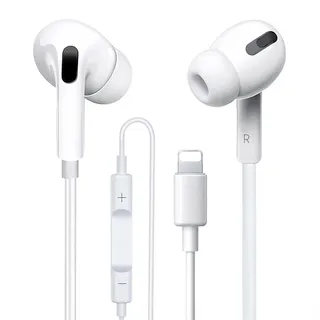 Kabelkopfhörer für iPhone, iPhone Kopfhörer mit Kabel [MFi-Zertifiziert] In-Ear Kopfhörer HiFi Sound Ohrhörer Isolating Anschluss mit Mikrofon für iPhone 14 Pro/13/12/11/XR/8/7 Unterstützt alle iOS