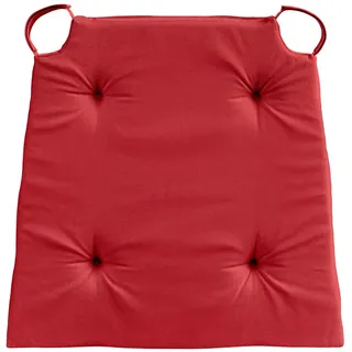 sleepling Stuhlkissen Sitzkissen, für Indoor und Outdoor, mit Klettverschluss, langlebig und abriebfest rot