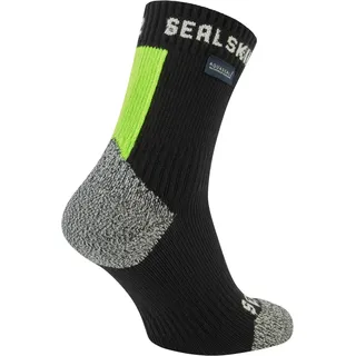 Wasserdichte Socken SealSkinz Dunton Sockengröße: 39-42 /  schwarz/gelb