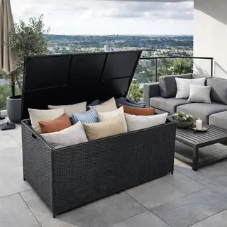 Estexo Auflagenbox 150 x 80 x 80 cm Schwarz