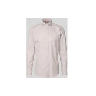 Slim Fit Business-Hemd mit Kentkragen, Sand, 38