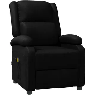 vidaXL Massagesessel Kunstleder 93 x 98 x 93 cm Schwarz mit Fernbedienung