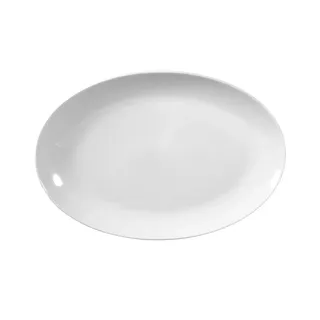 SELTMANN WEIDEN Seltmann Platte Rondo 31,3 x 21,1 cm Porzellan Weiß M (Medium)