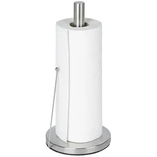 Wenko Küchenrollenhalter Clayton, 53210100, aus Edelstahl, silber, mit Abreißhilfe
