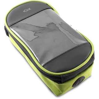 KSIX bxbibag02 V – Tasche transparent für Smartphone bis zu 5.5 Zoll, Grün