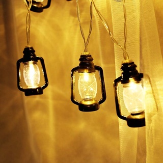 3m LED Ramadan Lichterkette Petroleumlampe Lichterketten Batteriebetrieben Eid Mubarak Party Innen Deko