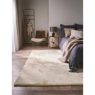 benuta Fellteppich Dave, rechteckig, Höhe: 21 mm, Kunstfaser, Berber, Ethno-Style, Wohnzimmer weiß 230 cm x 340 cm x 21 mm