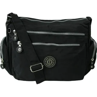 Bag Street Schultertasche Nylon schwarz ca. 30cm | Gr.: onesize