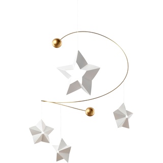 Flensted Mobiles - Starry Night Mobile 4, weiß / gold