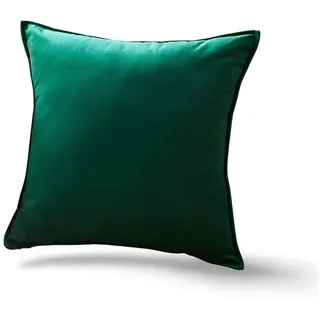 Interior by Hakito Dekokissen 2er Set Kissenbezug inklusive Füllkissen Kissen Füllung Samt, Kissenhülle mit Füllung, Set, mit Füllung, mit Innenkissen, Füllkissen grün 30x50cm