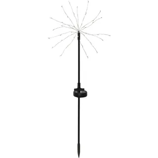Star Trading Solarleuchte Edelstahl Kunststoff 60,0 cm 2er Set schwarz