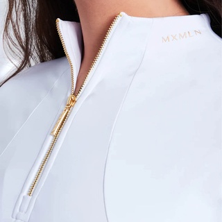 Maximilian Equestrian Base Layer Damen Short Sleeve Funktionsshirt White/Gold M